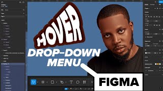 PART 2 Hover amp Dropdown menu in Figma figmatutorial ui uiuxdesign homepage ux design telugu [upl. by Herra]