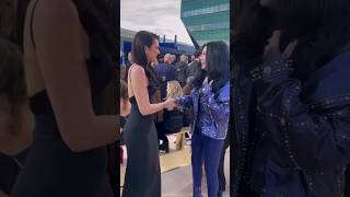 Cher meets Dua Lipa at Versaces Fashion Show Cher [upl. by Eeldivad]