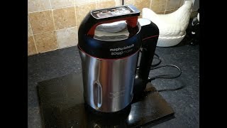 Morphy Richards Soup Maker unboxing first use and review [upl. by Aelam]