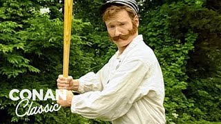 Conan Plays Old Timey Baseball  Late Night with Conan O’Brien [upl. by Ilyk729]