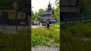 Fantoft Stave Church Norway 🇳🇴 shorts [upl. by Nommad]