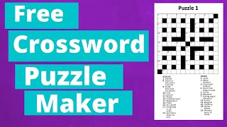 How To Create A Crossword Puzzle for KDP Low Content Books With A Free Tool [upl. by Spike]