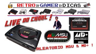 Live  Direto do MEGA DRIVE com MOD V COMPONENTE via Bypass  jogando alguns jogos aleatórios [upl. by Najram]