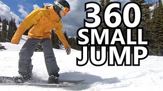 How To Front 360 a Small Jump  Snowboard Tricks [upl. by Belldas]