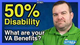 VA Benefits with 50 ServiceConnected Disability  VA Disability  theSITREP [upl. by Iams357]