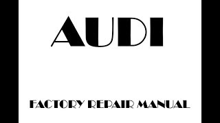 Audi A6 C5 1998 1999 2000 2001 2002 2003 repair manual [upl. by Ames]