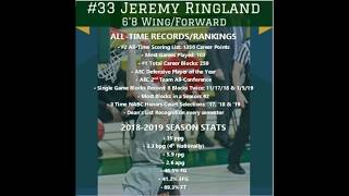 Jeremy Ringland 20182019 Season Highlights [upl. by Nytsrik818]