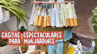 Como hacer casitas para mini jardines [upl. by Rush]