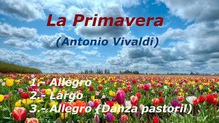 LA PRIMAVERA  ANTONIO VIVALDI [upl. by Mohun]