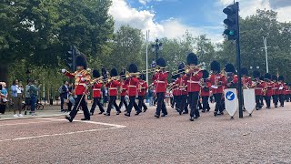 Band of the Grenadier Guards march to St James Palace [upl. by Acissaj679]