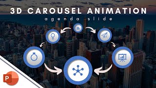 Morph Animated 3D Carousel Agenda Slide in PowerPoint 🔥 Free Templates 🔥 [upl. by Airbmak952]