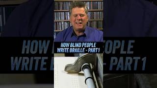 How Blind People Write Braille  Part 1 [upl. by Helas]