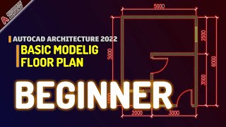 AutoCAD Architecture 2022 Basic Floor Plan Tutorial For Beginner [upl. by Derwin]