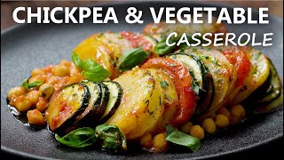 CHICKPEA and VEGETABLE CASSEROLE Recipe  Healthy Vegan and Vegetarian Meal Ideas  Chickpea Recipes [upl. by Aihseym311]