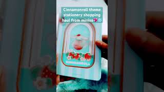 Cinnamonroll theme stationery shopping haul from miniso ❄️💖kawaii stationery items shortscute [upl. by Hayn]