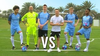 THE SHOOTOUT Ft De Bruyne Sterling Sané amp Caballero  Chris VS Simon [upl. by Carlyle]