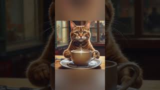 Coffee cat 😻☕ cat coffee comment like share subscribe viralvideo viralshorts shorts cute [upl. by Addiel64]