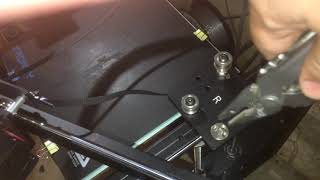 TRONXY X5SA PRO 3D printer rail wheels adjustment updated part 4 [upl. by Ricca]