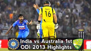 2013 1st ODI India vs Australia at Pune [upl. by Rip]