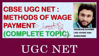 CBSE UGC NET  METHODS OF WAGE PAYMENT  INCENTIVE PLANS  COMENSATION MANAGEMENT [upl. by Tnarb]