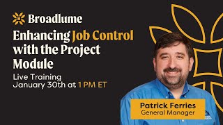 Enhancing Job Control with the Project Module [upl. by Eolcin]