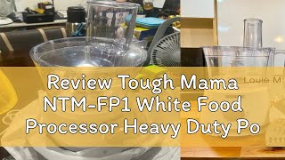 Review Tough Mama NTMFP1 White Food Processor Heavy Duty Powerful Chopper Meat Grinder Energy Savi [upl. by Dream306]