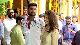 Bellamkonda Sreenivas and Kajal New Movie Opening Video  Manastars [upl. by Gonick]