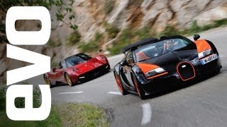 Bugatti Veyron Vitesse vs Pagani Huayra  evo DIARIES [upl. by Siseneg101]