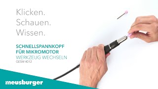 GESM 4012 Schnellspannkopf für Mikromotor [upl. by Suirtimed]