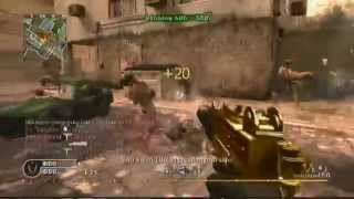 COD4 Golden MiniUzi The Silent Beast HD [upl. by Noemis]