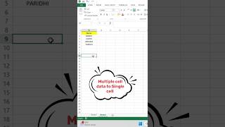 Copy Multiple Cell Data and Paste into a Single Sheet in Excel excel [upl. by Rugen992]