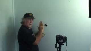 How to patch a hole from door knob being pushed through wall Using the most basic procedure Easy [upl. by Rodablas]