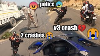 Police vs Bikers  KTM Stunts Public Reaction  Bike Crash [upl. by Atilek977]