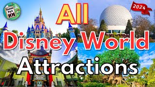 Walt Disney World ATTRACTION GUIDE  2024  All Rides amp Shows in All 4 Parks  Orlando Florida [upl. by Max965]