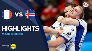 France vs Iceland  Highlights  Main Round  Mens EHF EURO 2022 [upl. by Sussi]