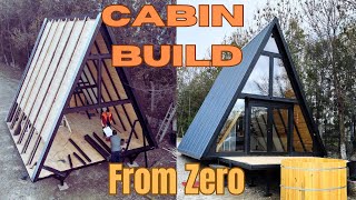 Building an AFrame Cabin in 3 Days Our Prefabricated Kit Journey [upl. by Hootman]