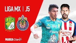 León vs Chivas  Apertura 2019 jornada 5  Liga MX [upl. by Eylatan]