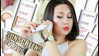 CLARINS UV PLUS ANTI POLLUTION SPF 50 SUNSCREENS  Full On Review [upl. by Jareb]