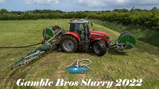 Gamble Bros Slurry Spreading 2022 [upl. by Katheryn]