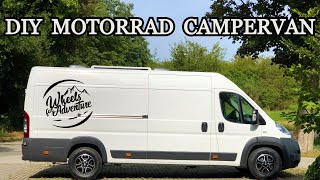 VANTOUR DIY MOTORRAD CAMPER mit Platz für 2 BMW GS  BMW R1250GS ADV  BMW R1200GS [upl. by Nolad]