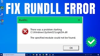 How to Fix RunDLL Error on Windows 1011 [upl. by Senskell249]