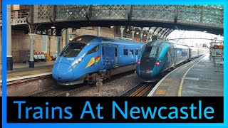 Trains At Newcastle Central 27102024 [upl. by Kerman]