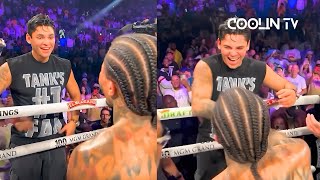 Tank Davis and Ryan Garcia LAUGHING AFTER Frank Martin KNOCKOUT [upl. by Demaria]