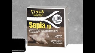 Cine 8 Sepia Ten Double 8mm Film Test 3  Canon Canonet 8 [upl. by Lepp]