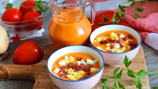 Salmorejo cordobés Receta fácil y rápida [upl. by Ekusoyr244]