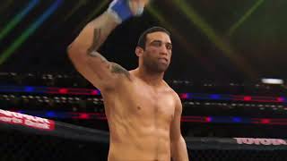 Werdum Flying Kick Knockout UFC4 [upl. by Asssilem796]