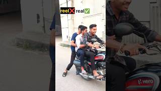 reel❌real✅ comedy comedyvideos comedyshorts funny shorts [upl. by Ttreve]