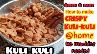 How to make kuli kuli at home  No machine Peanutgroundnut cake [upl. by Lapo]