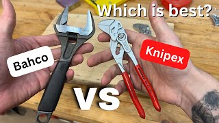 Knipex Pliers Wrench vs Bahco Adjustable Wrench  Which is Best [upl. by Alleusnoc]