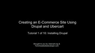 Drupal 7  Ubercart Tutorial 1 of 10 Configuring Your Server Database and Installing Drupal [upl. by Eeralih]